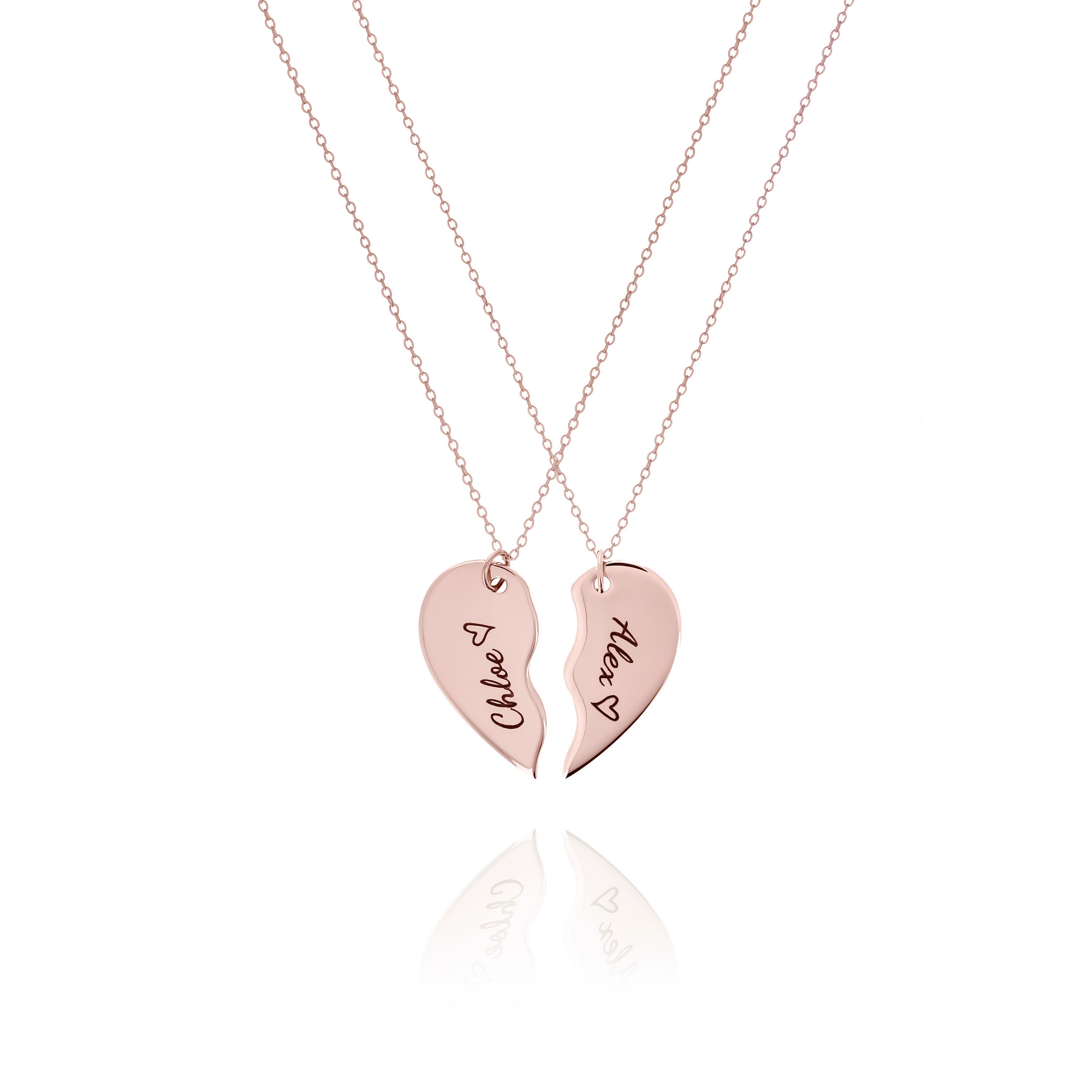Personalized Heart Necklaces