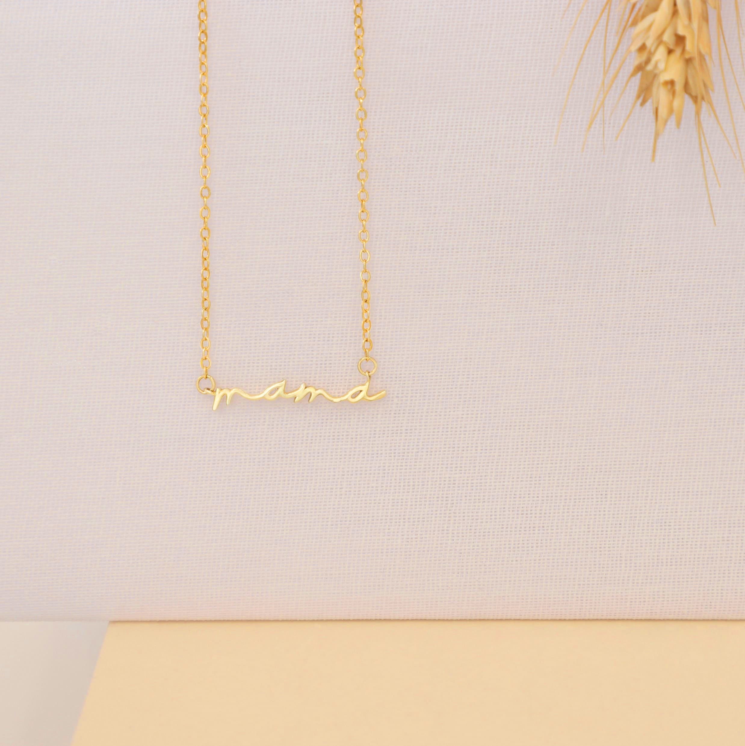 Dainty Mama Necklace – Gift for Mom or New Mama