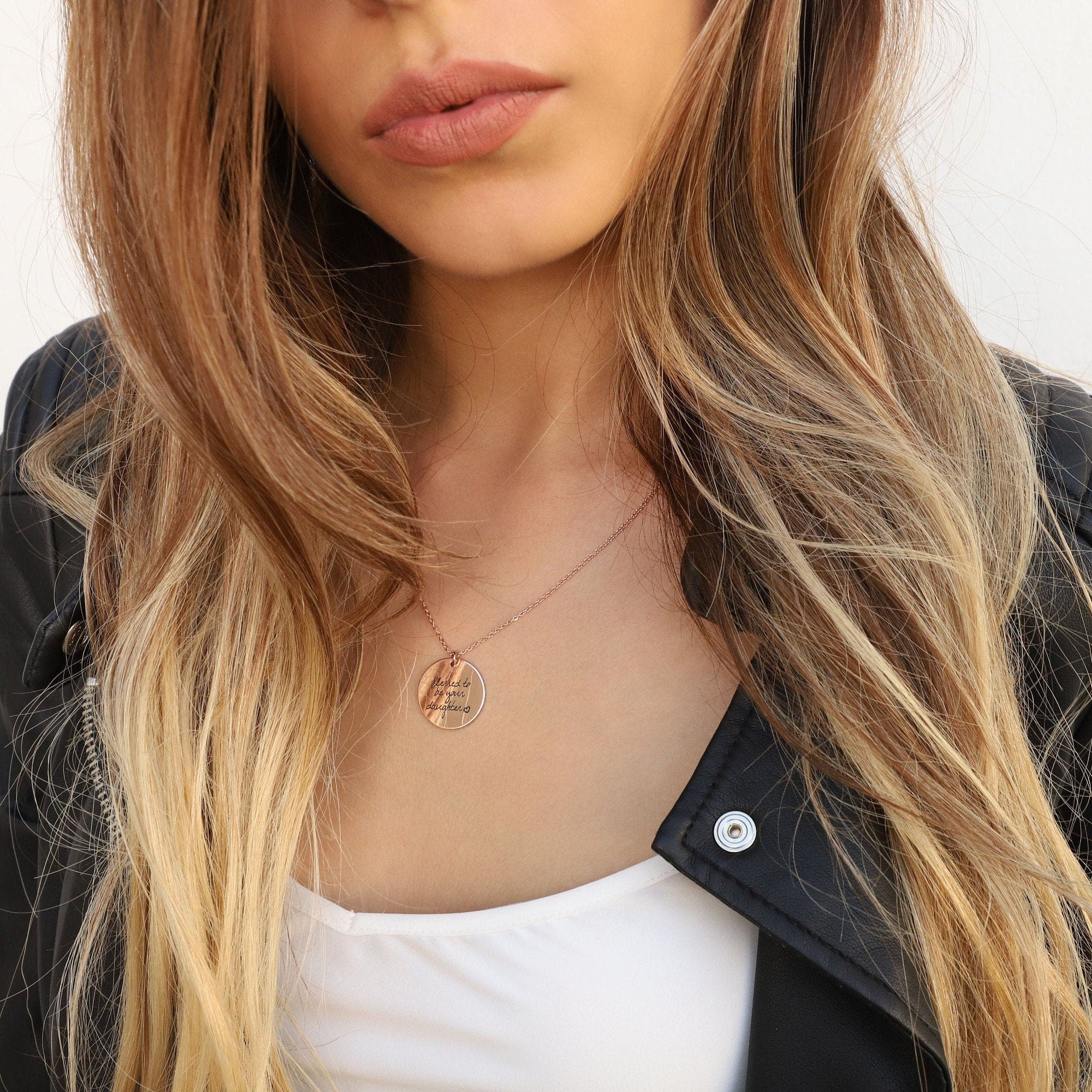 Custom Handwriting Necklace – Memorial Jewelry