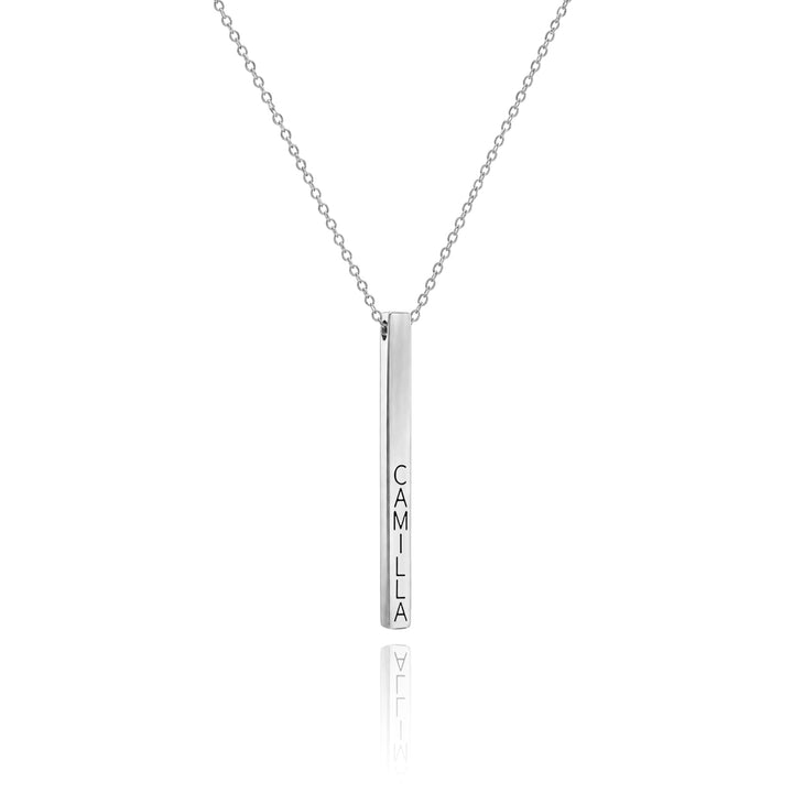 4-Sided Bar Necklace-Vertical Bar Necklace