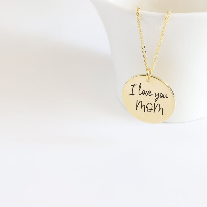 Custom Handwriting Necklace – Memorial Jewelry