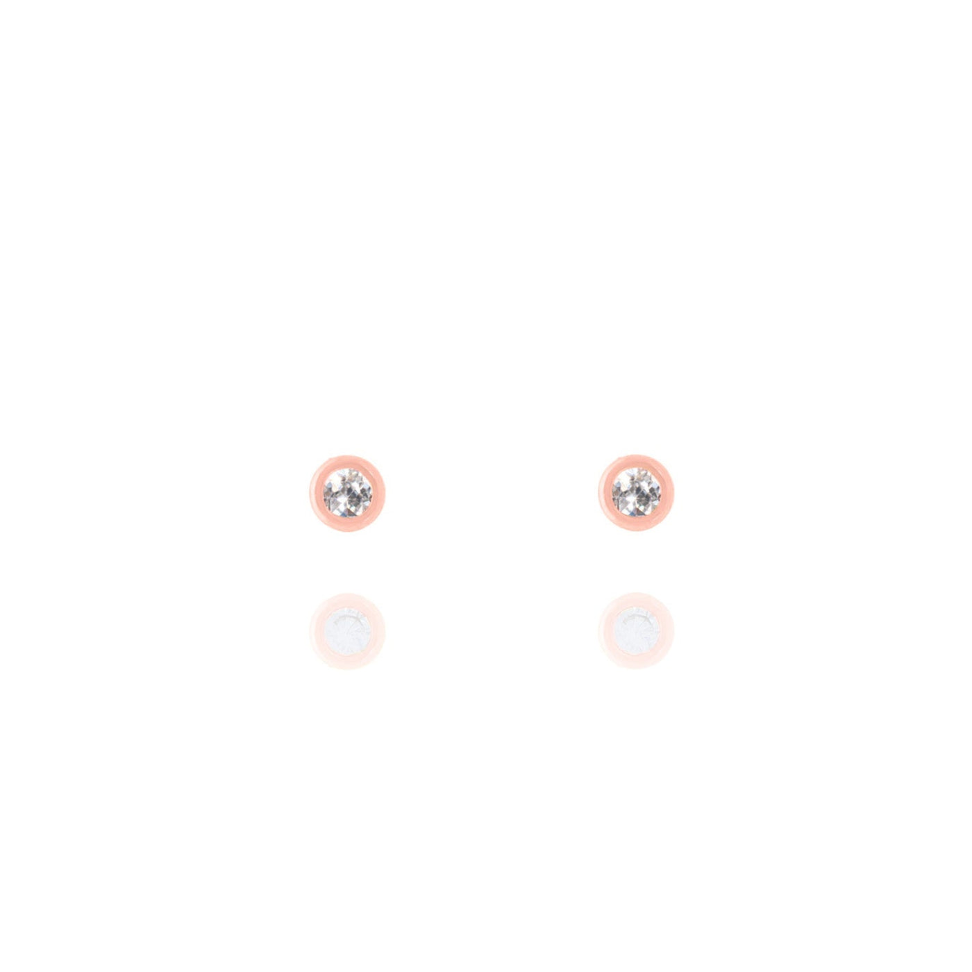 Crystal Accent Stud Earrings- S141