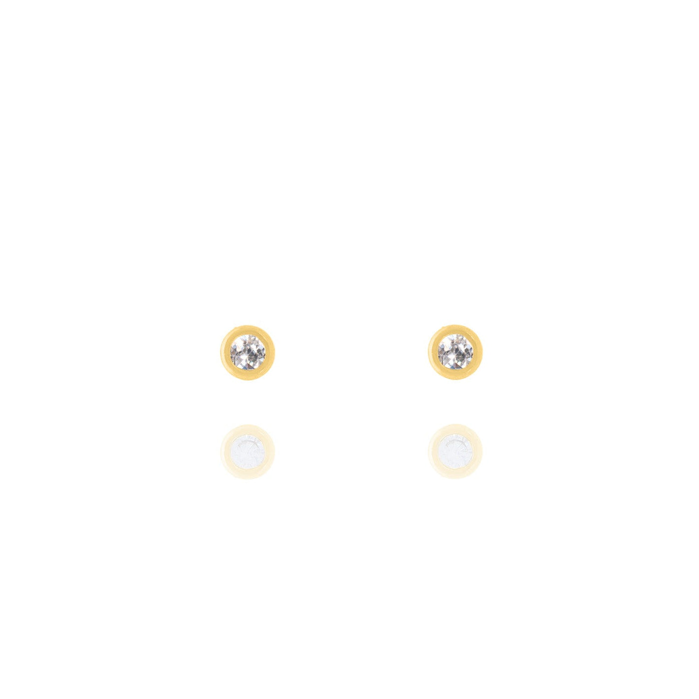 Crystal Accent Stud Earrings- S141