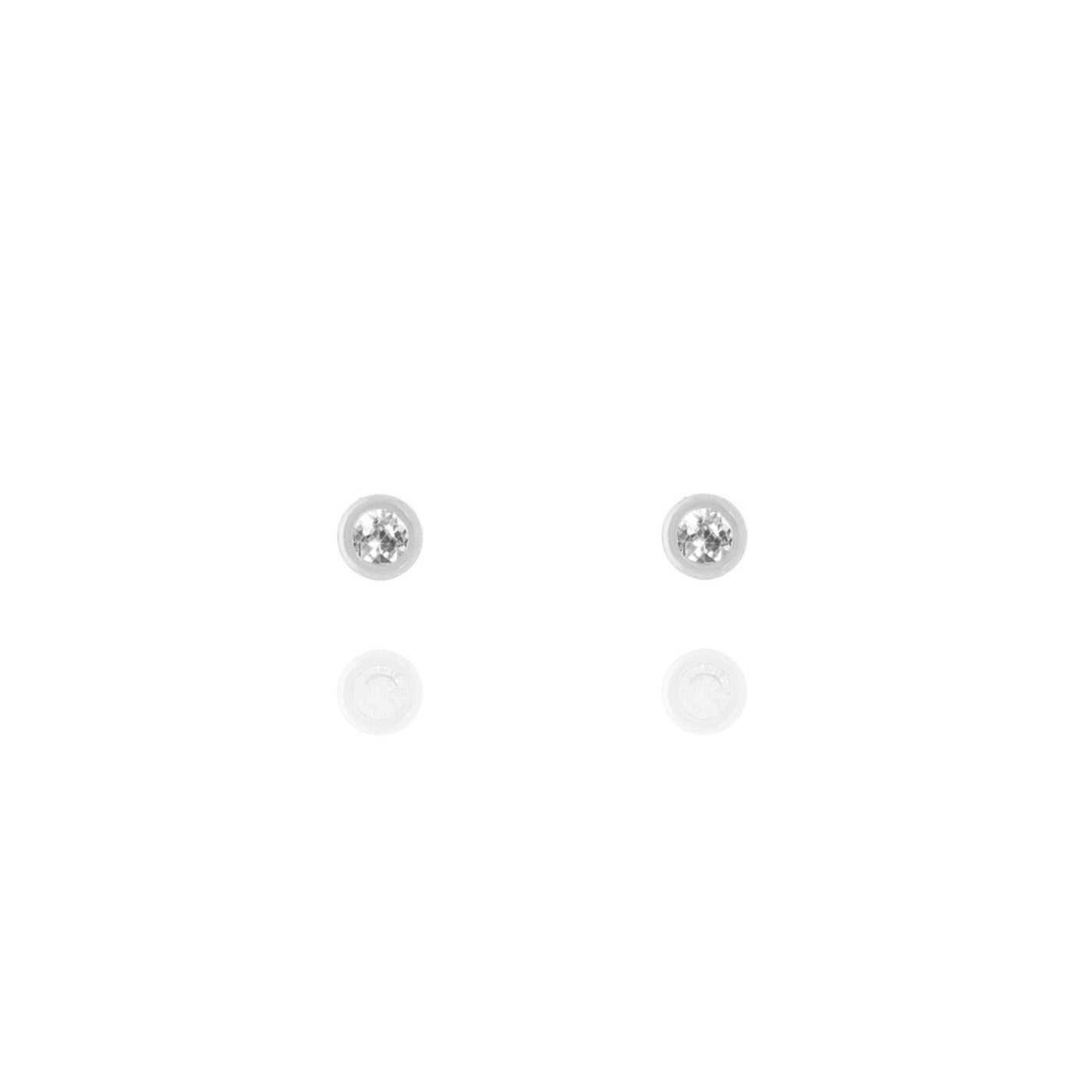 Crystal Accent Stud Earrings- S141