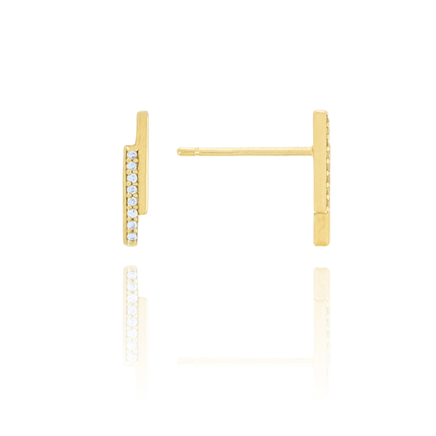 Dainty Crystal Stud Earrings- S007