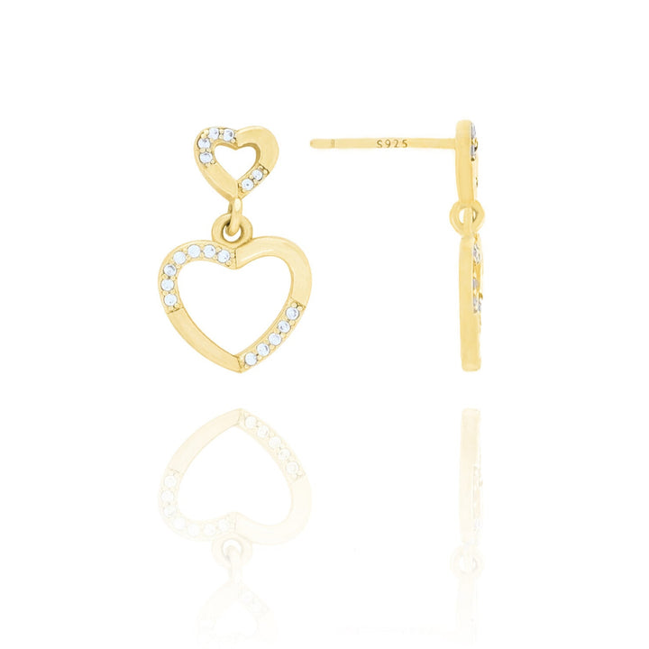Minimalist Heart Stud Earrings- S009