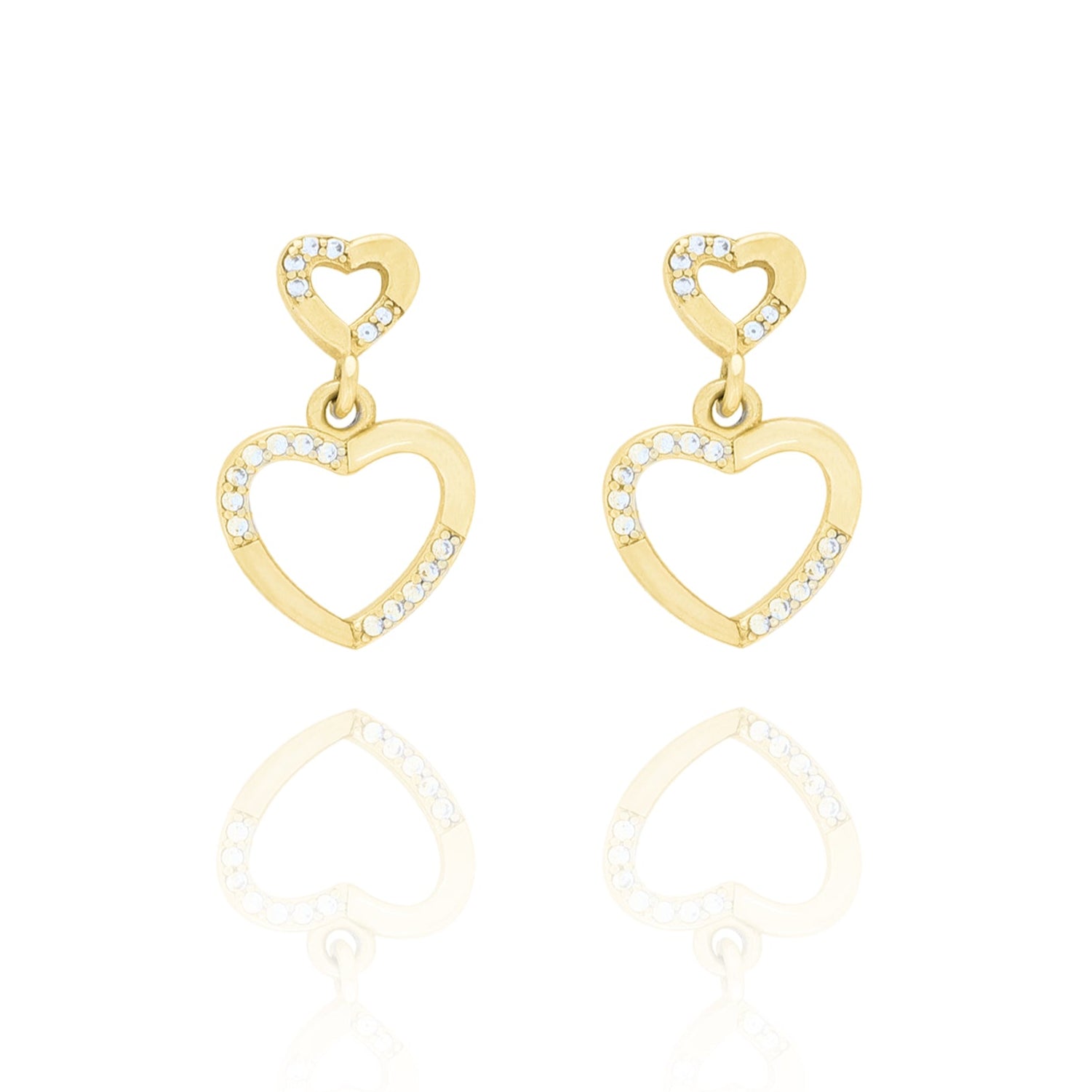 Minimalist Heart Stud Earrings- S009