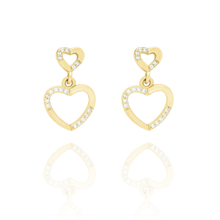 Minimalist Heart Stud Earrings- S009