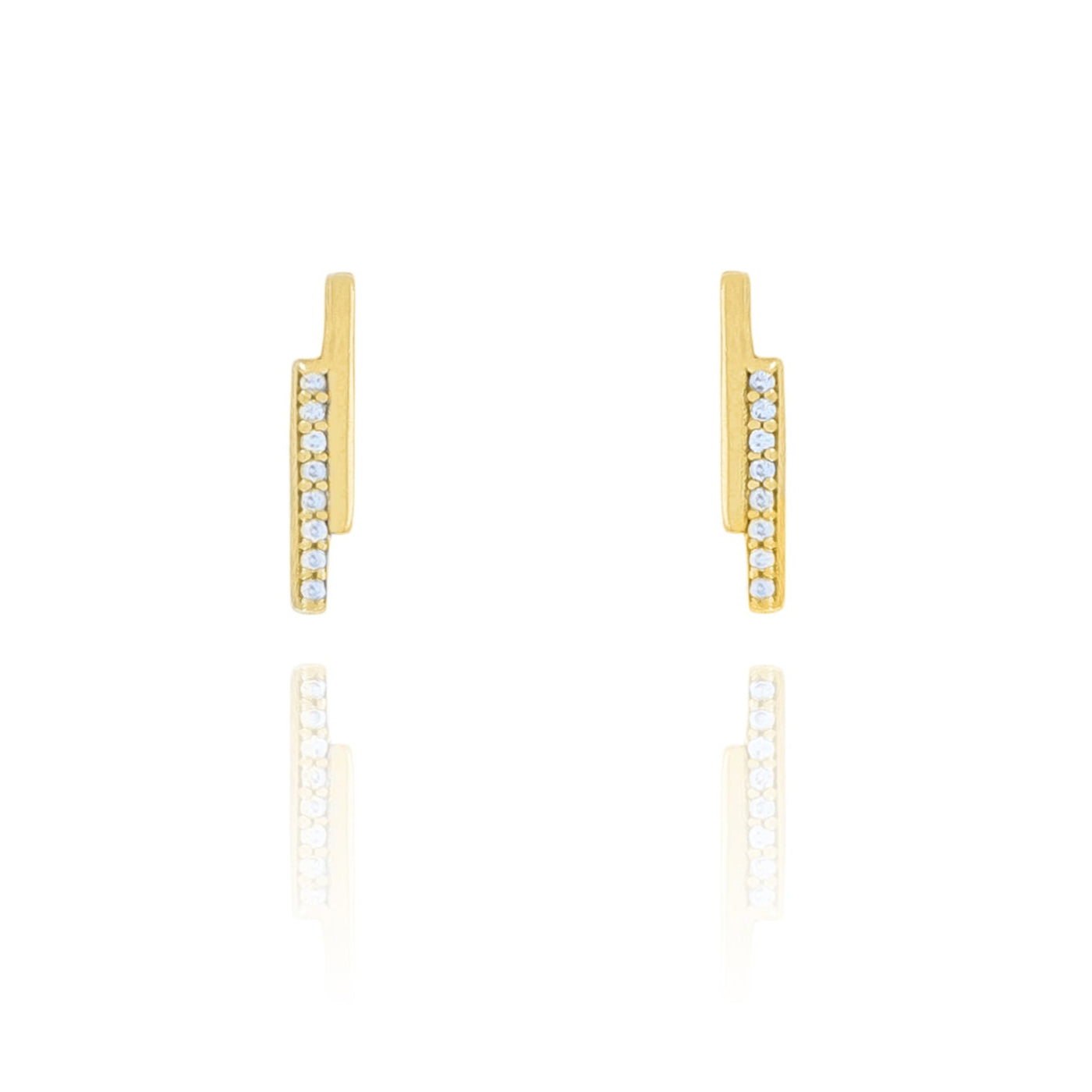 Dainty Crystal Stud Earrings- S007