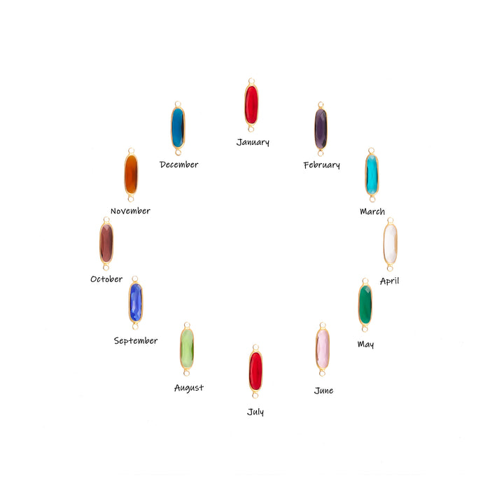 Personalized Birthstone & Initial Bracelet – Custom Friendship & Sisterhood Jewelry