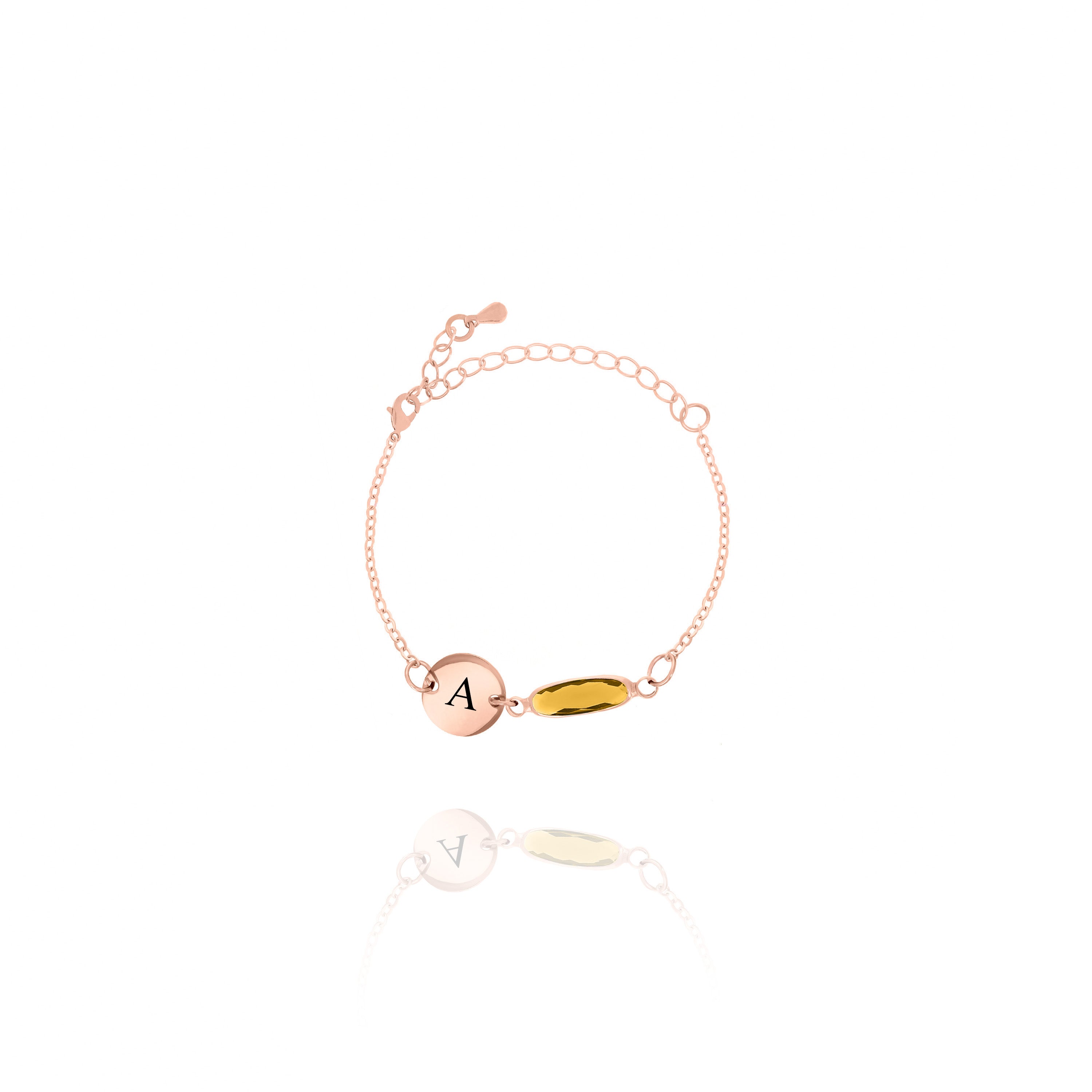 Personalized Birthstone & Initial Bracelet – Custom Friendship & Sisterhood Jewelry
