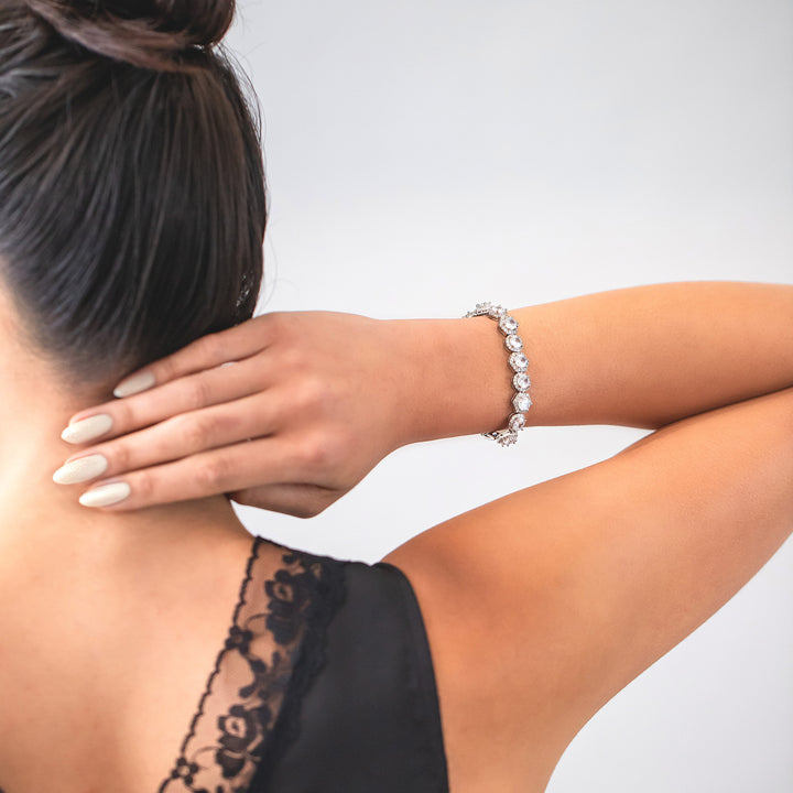 CZ Tennis Bracelet – Elegant Statement Jewelry for Brides & Special Occasions