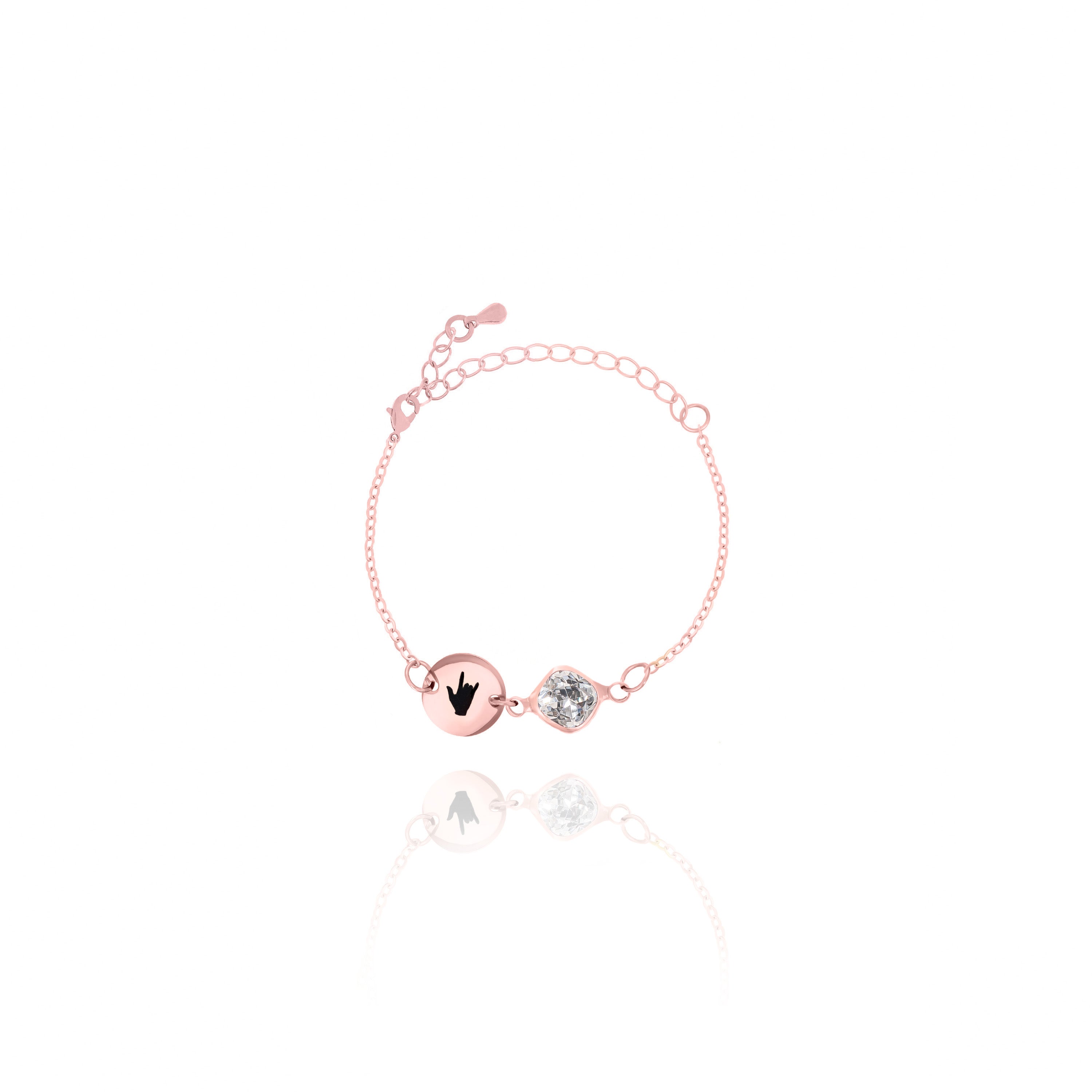 Personalized Birthstone & Initial Bracelet – Custom Jewelry Gift for Her