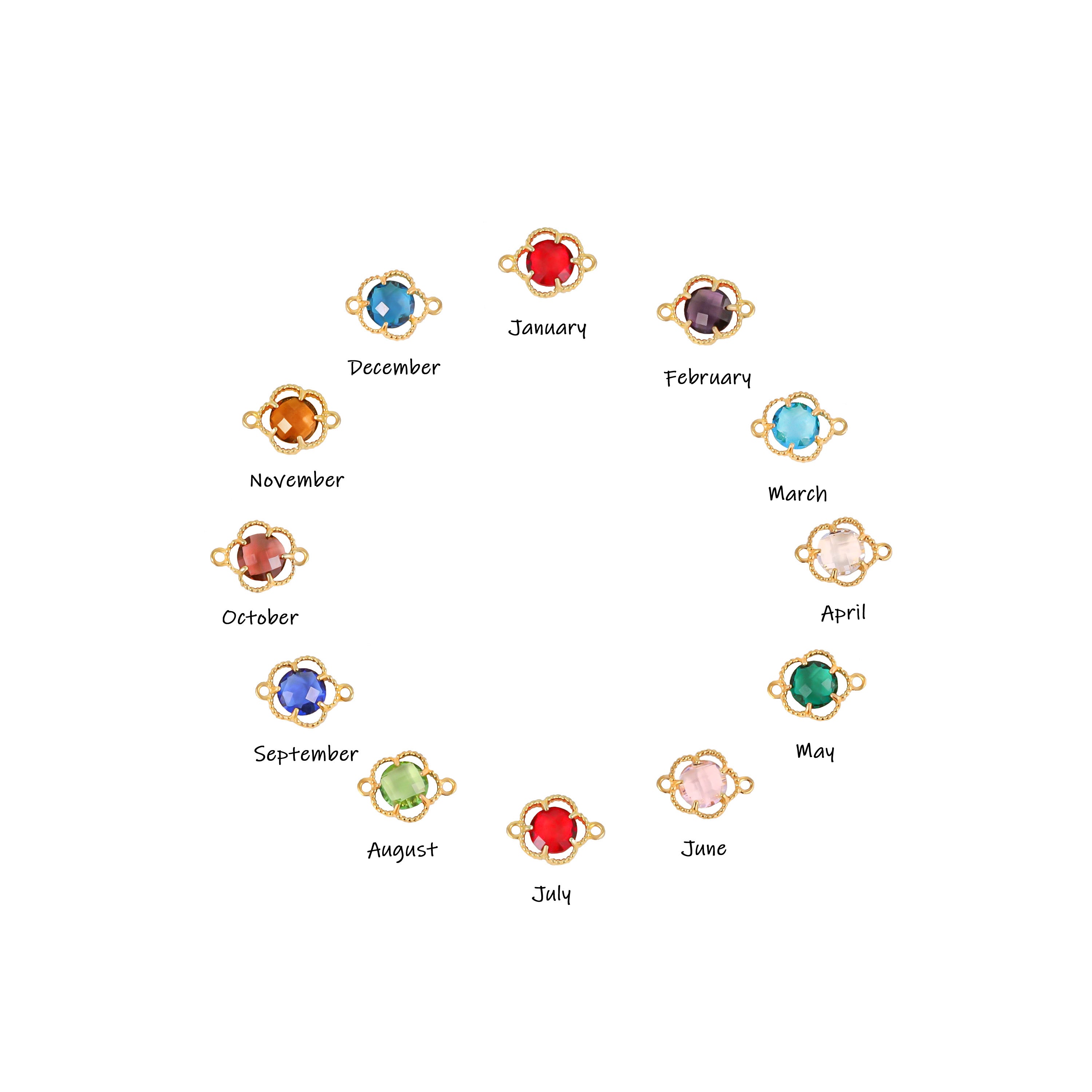 Personalized Birthstone & Initial Bracelet