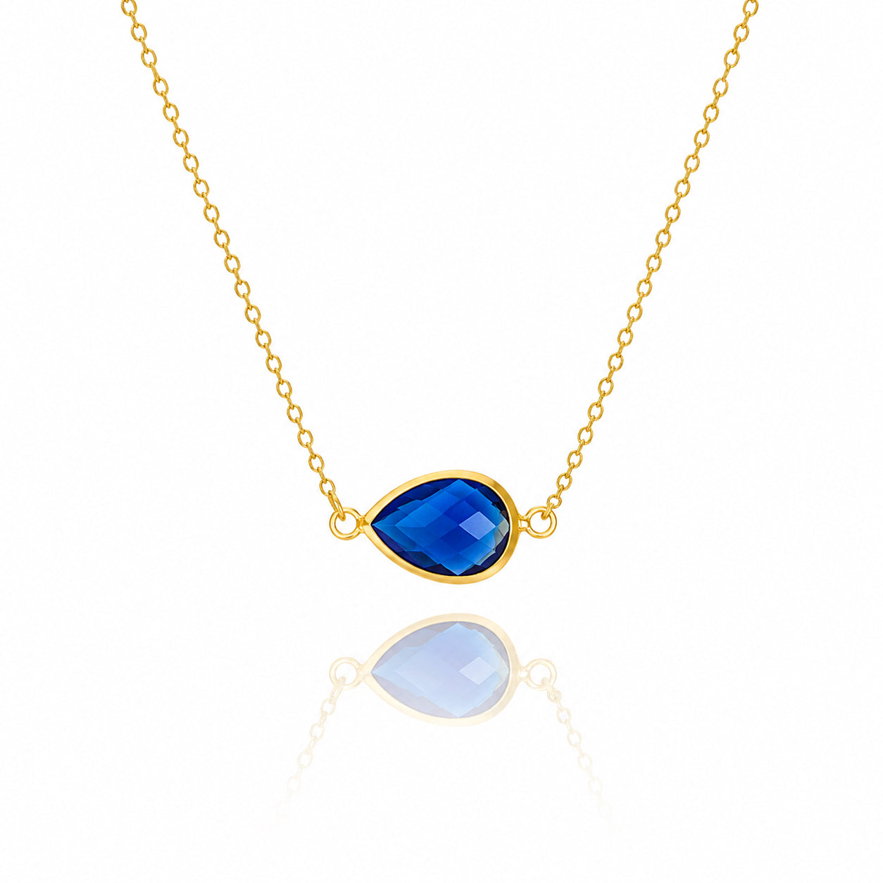 Birthstone Pendant Necklace – Chunky Minimalist Charm