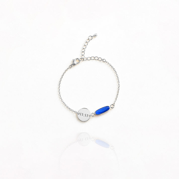 Birthstone Initial Bracelet
