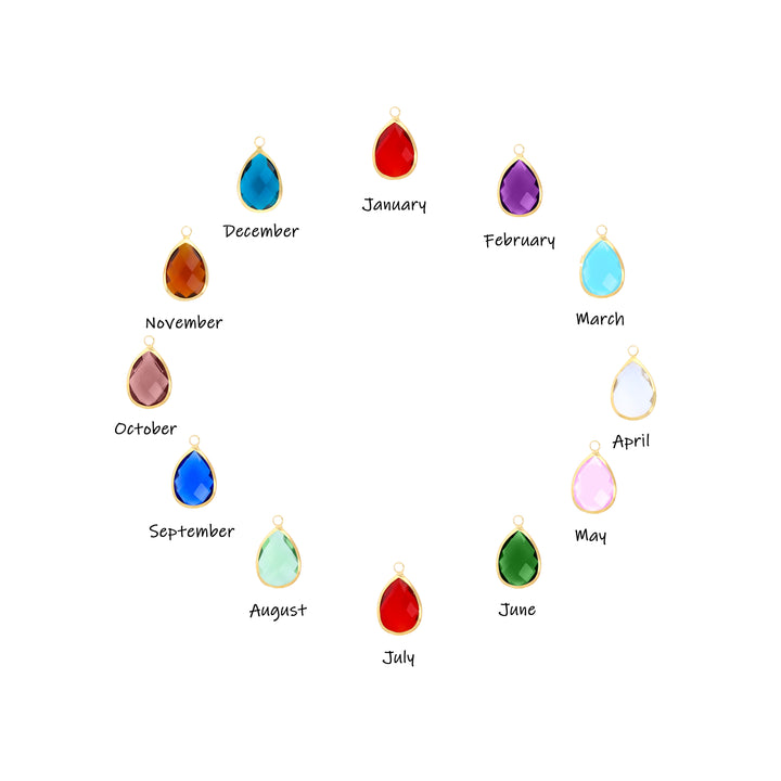 Dainty Birthstone Drop Necklace