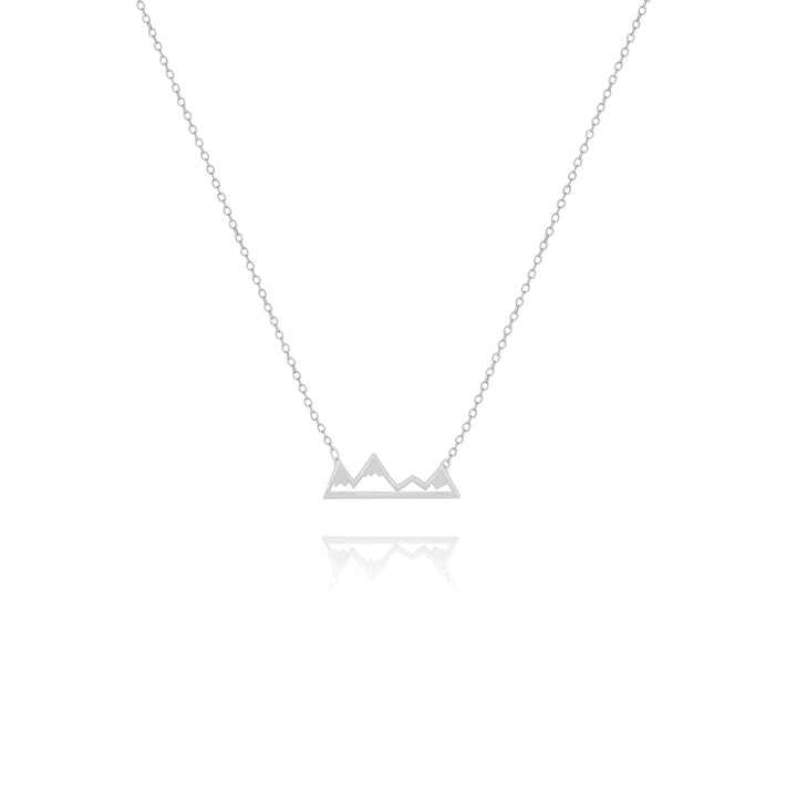 Minimalist Mountain Charm Necklace
