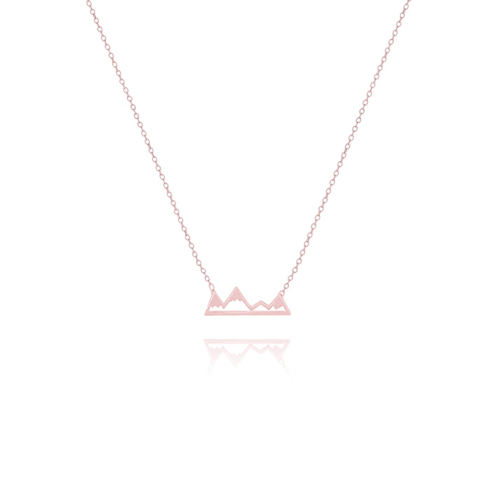 Minimalist Mountain Charm Necklace