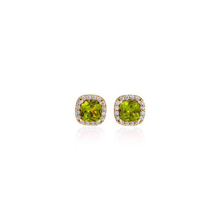 Square Birthstone Stud Earrings- ER8