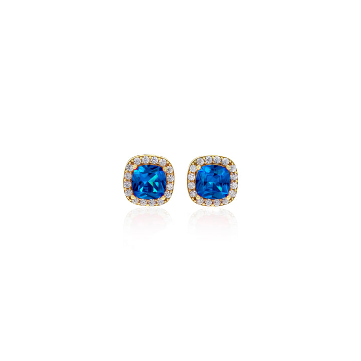 Square Birthstone Stud Earrings- ER8