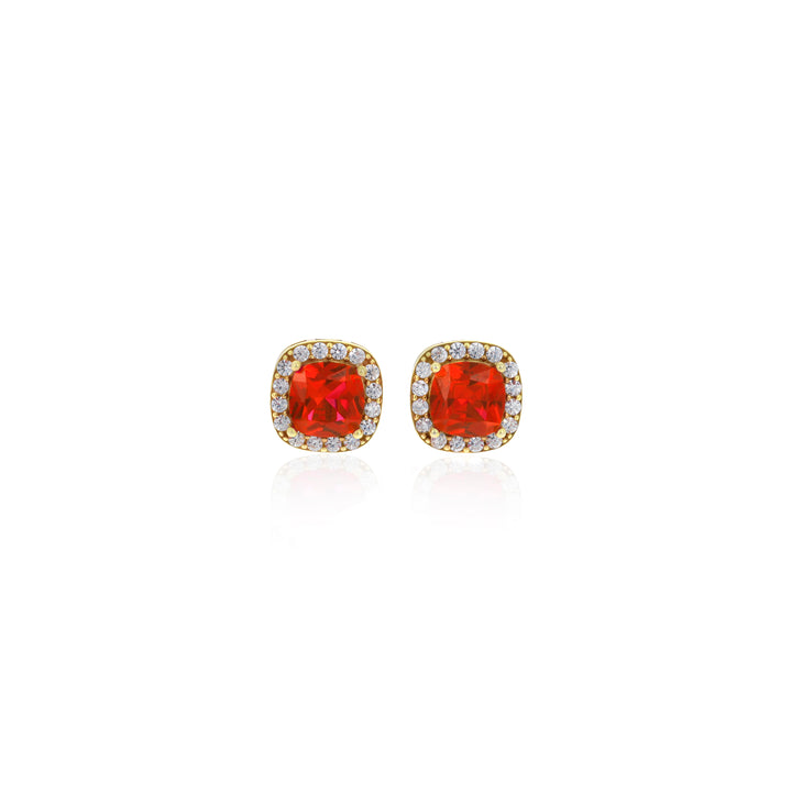 Square Birthstone Stud Earrings- ER8