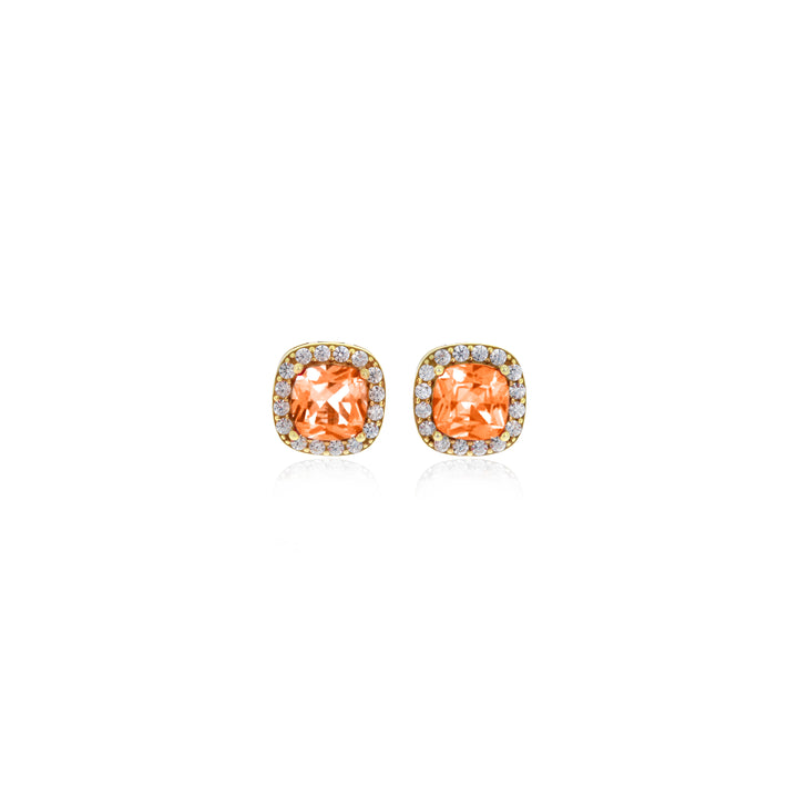 Square Birthstone Stud Earrings- ER8