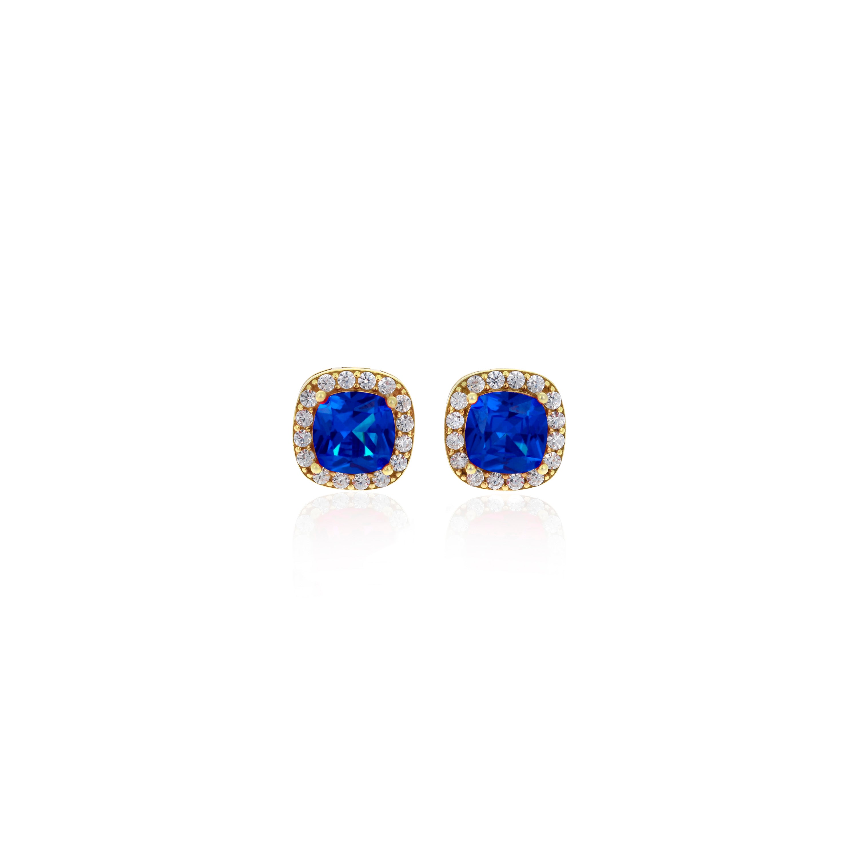 Square Birthstone Stud Earrings- ER8