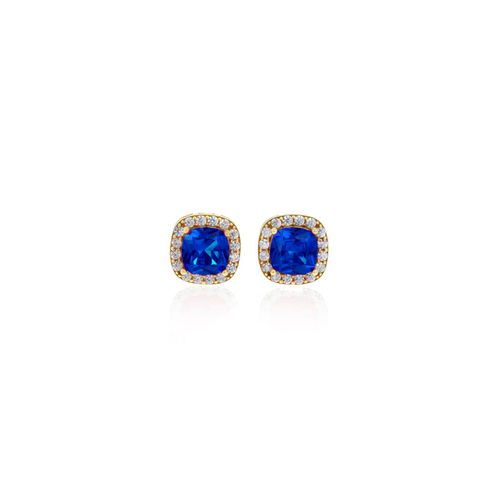 Square Birthstone Stud Earrings- ER8