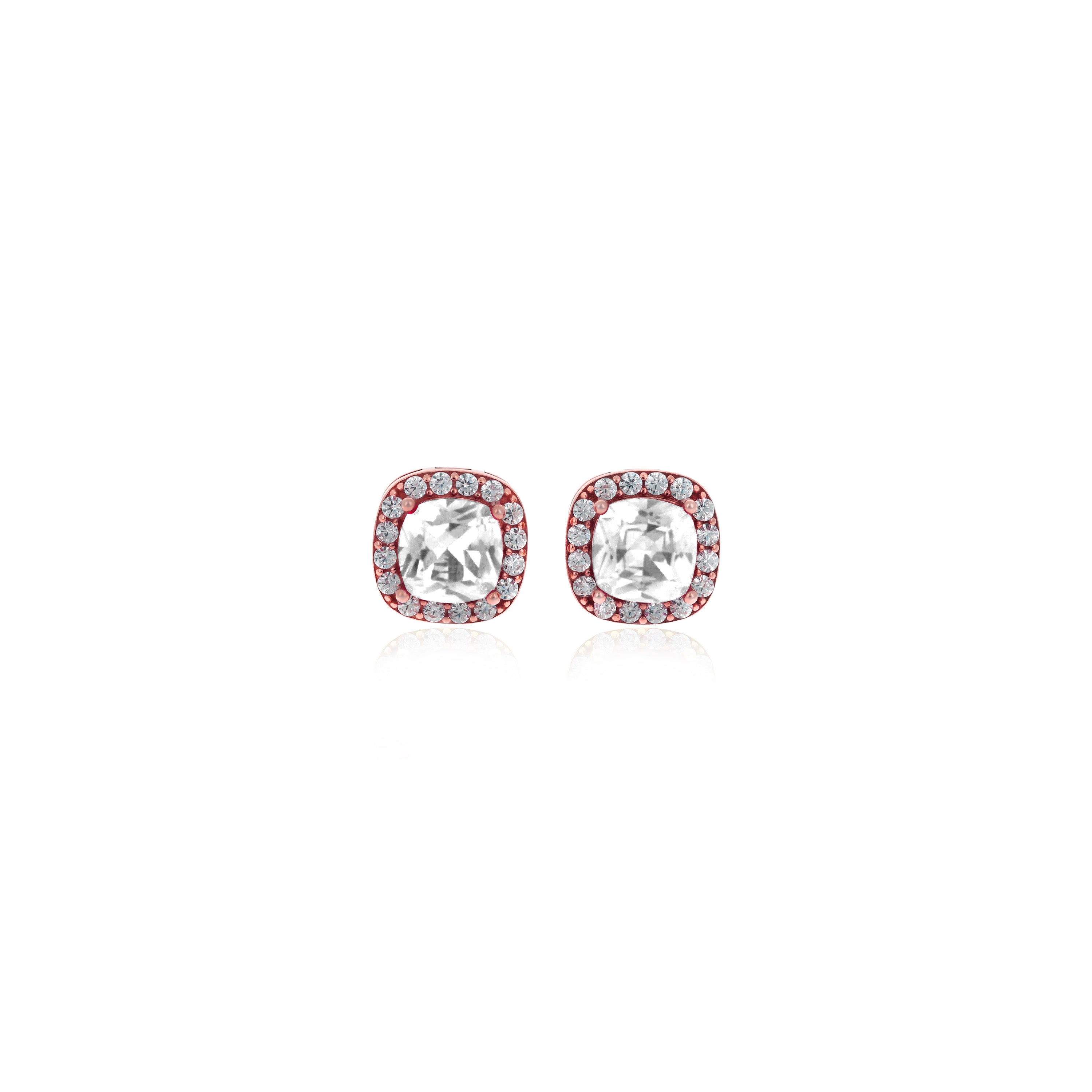 Square Birthstone Stud Earrings- ER8