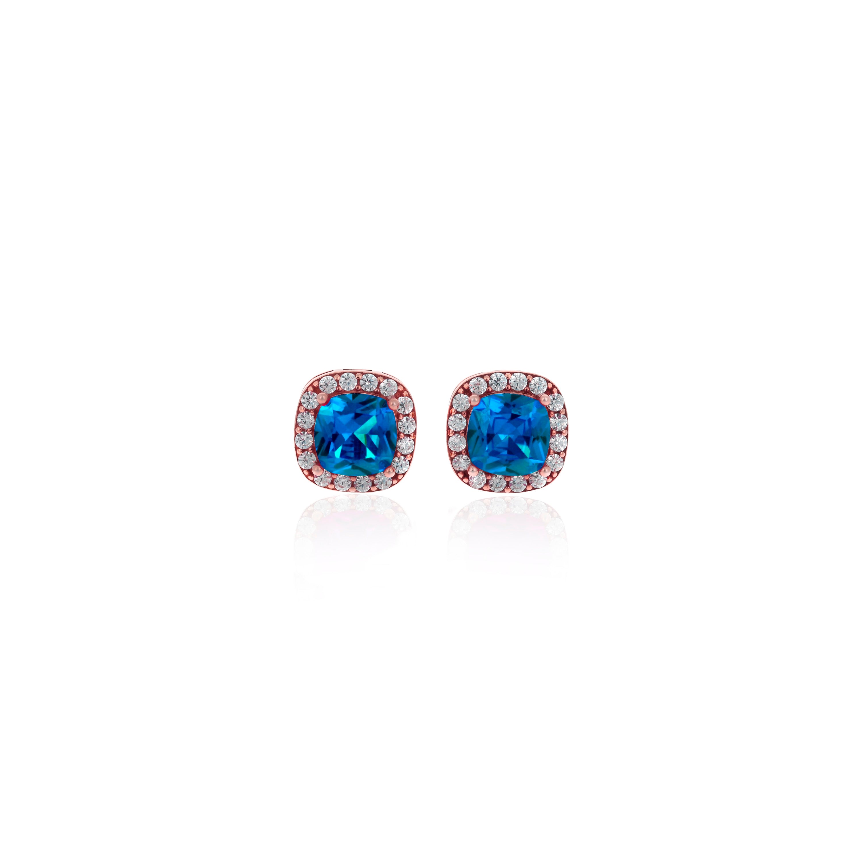 Square Birthstone Stud Earrings- ER8