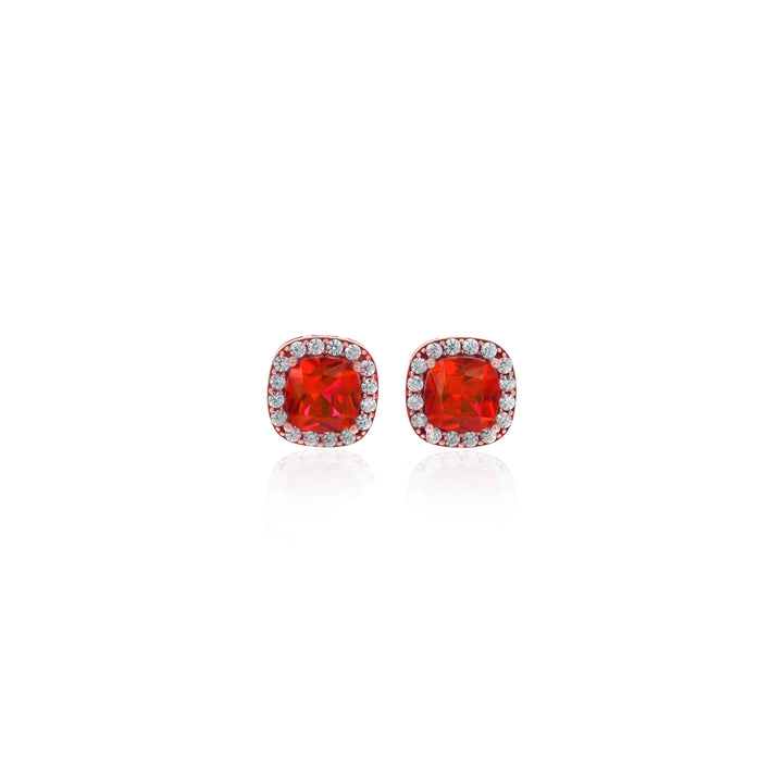 Square Birthstone Stud Earrings- ER8