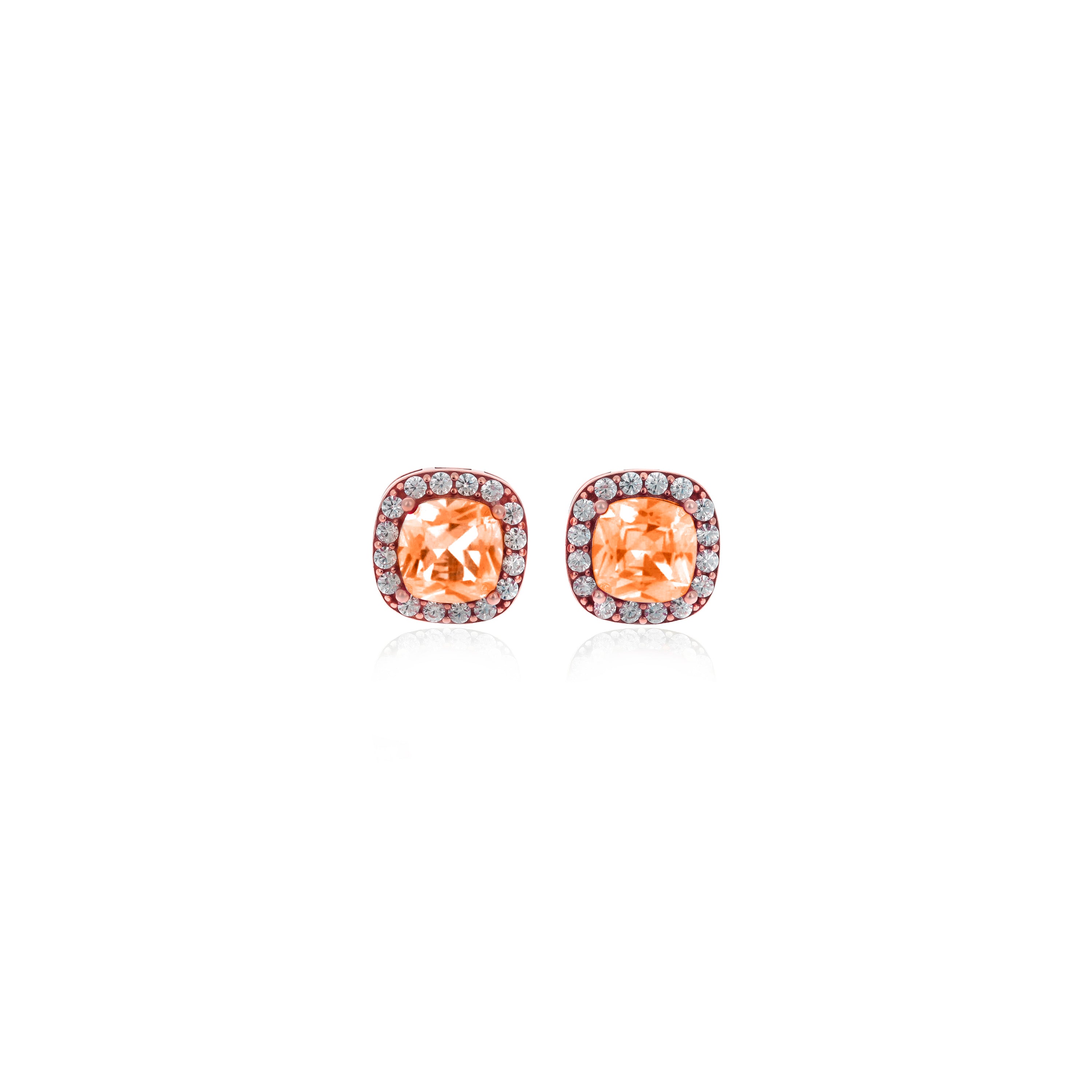 Square Birthstone Stud Earrings- ER8