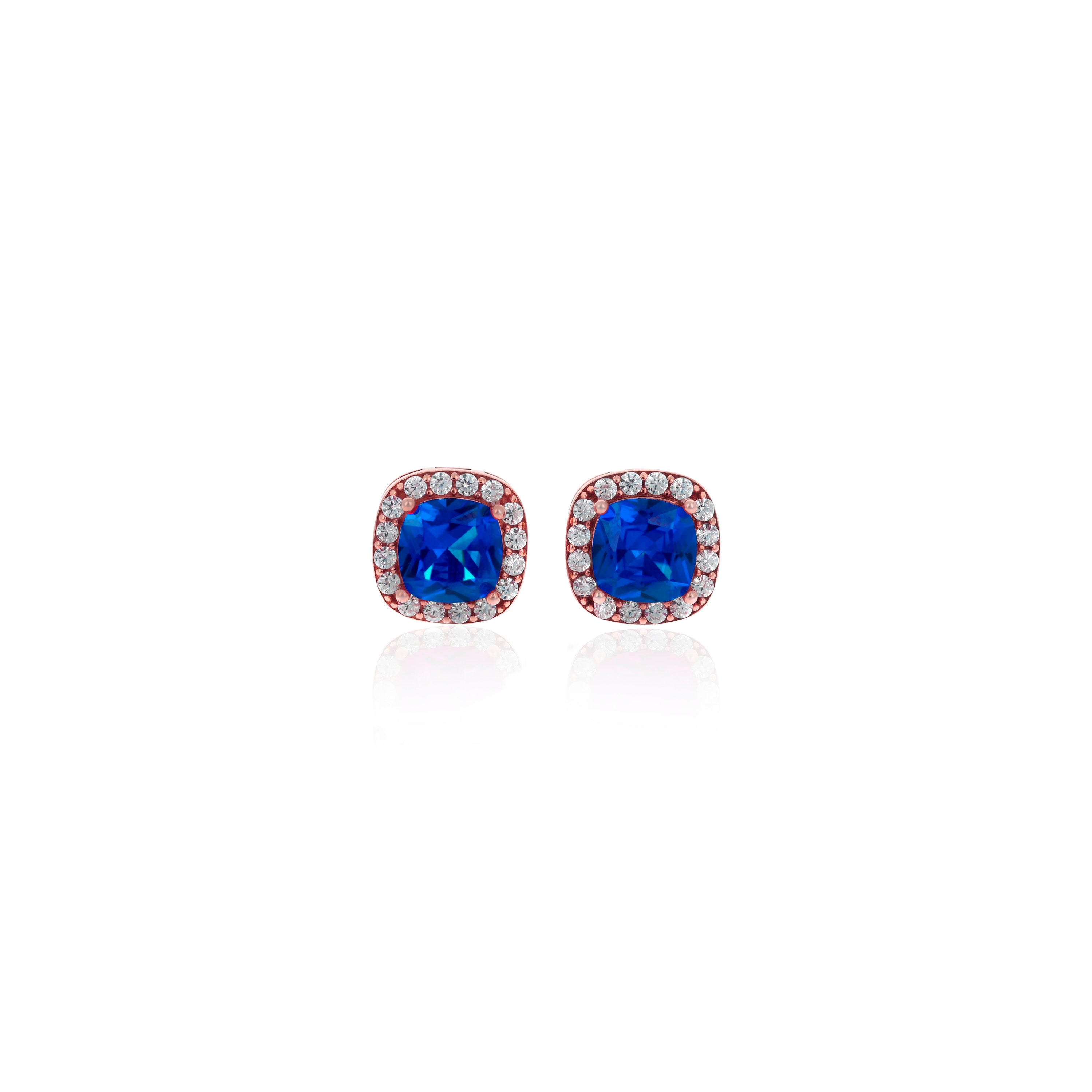 Square Birthstone Stud Earrings- ER8