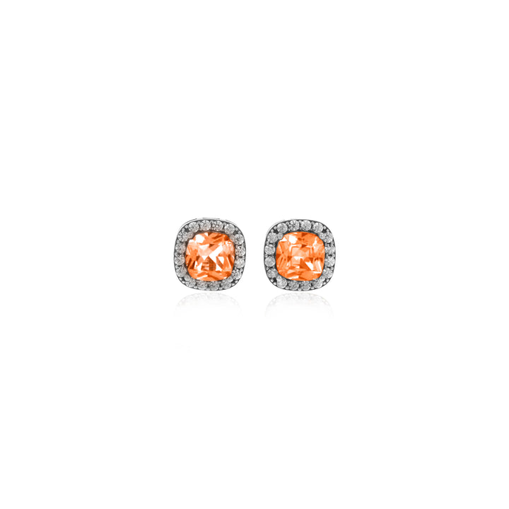 Square Birthstone Stud Earrings- ER8