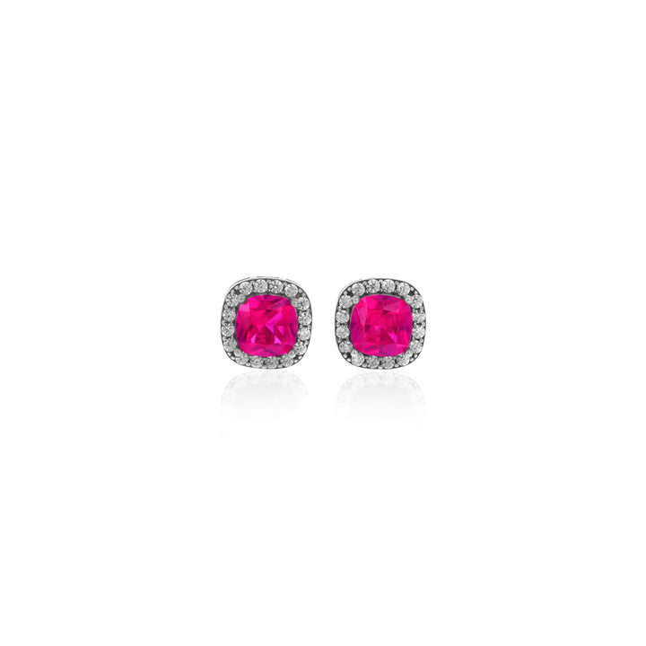 Square Birthstone Stud Earrings- ER8