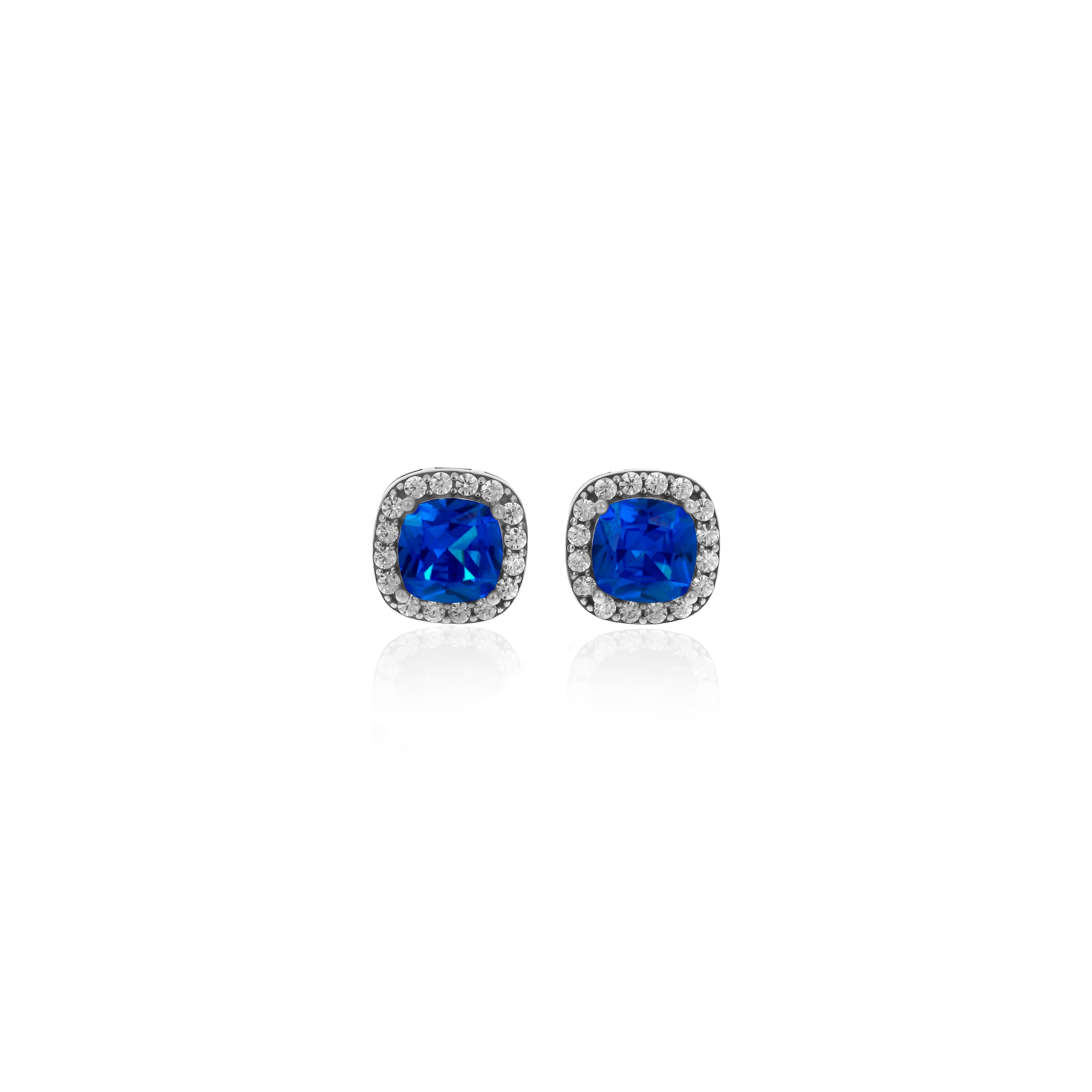 Square Birthstone Stud Earrings- ER8