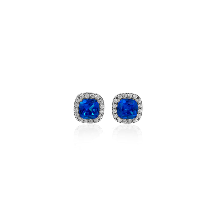 Square Birthstone Stud Earrings- ER8