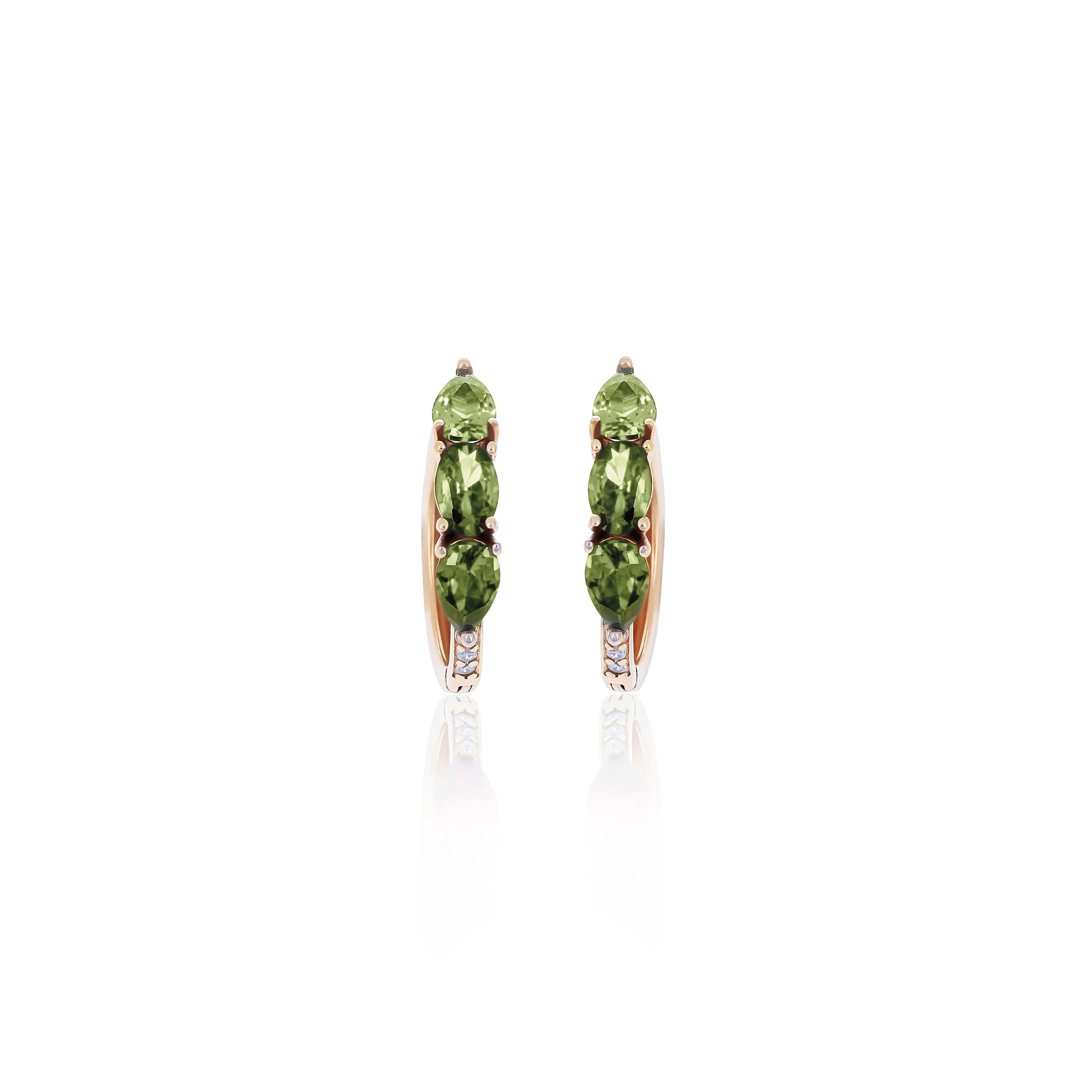 Hoop Birthstone Earrings- ER02