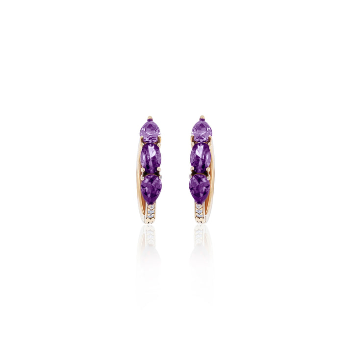 Hoop Birthstone Earrings- ER02