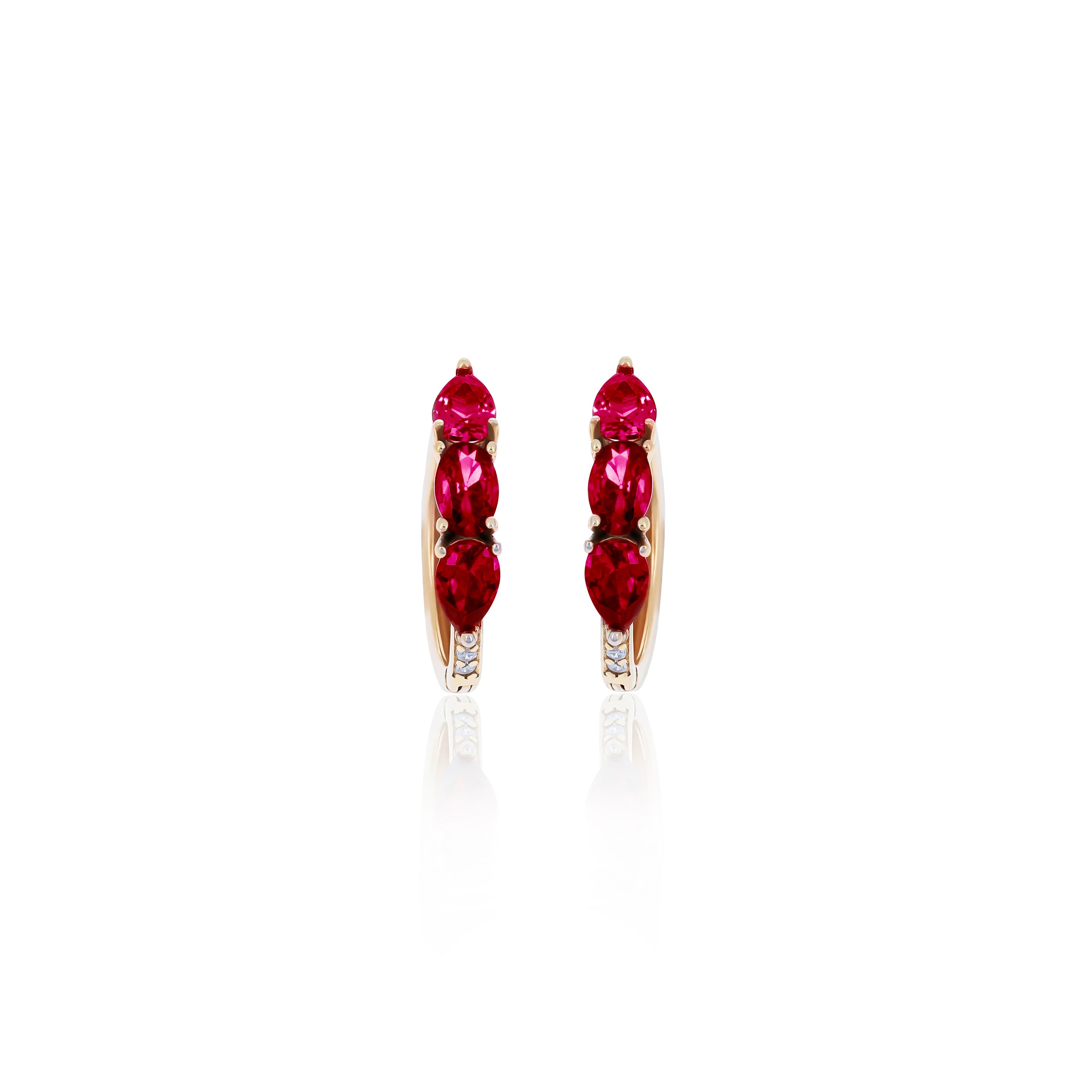 Hoop Birthstone Earrings- ER02