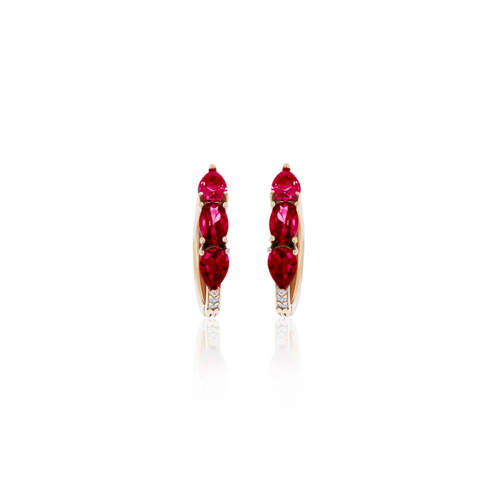 Hoop Birthstone Earrings- ER02