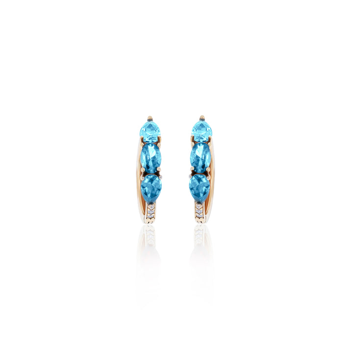 Hoop Birthstone Earrings- ER02