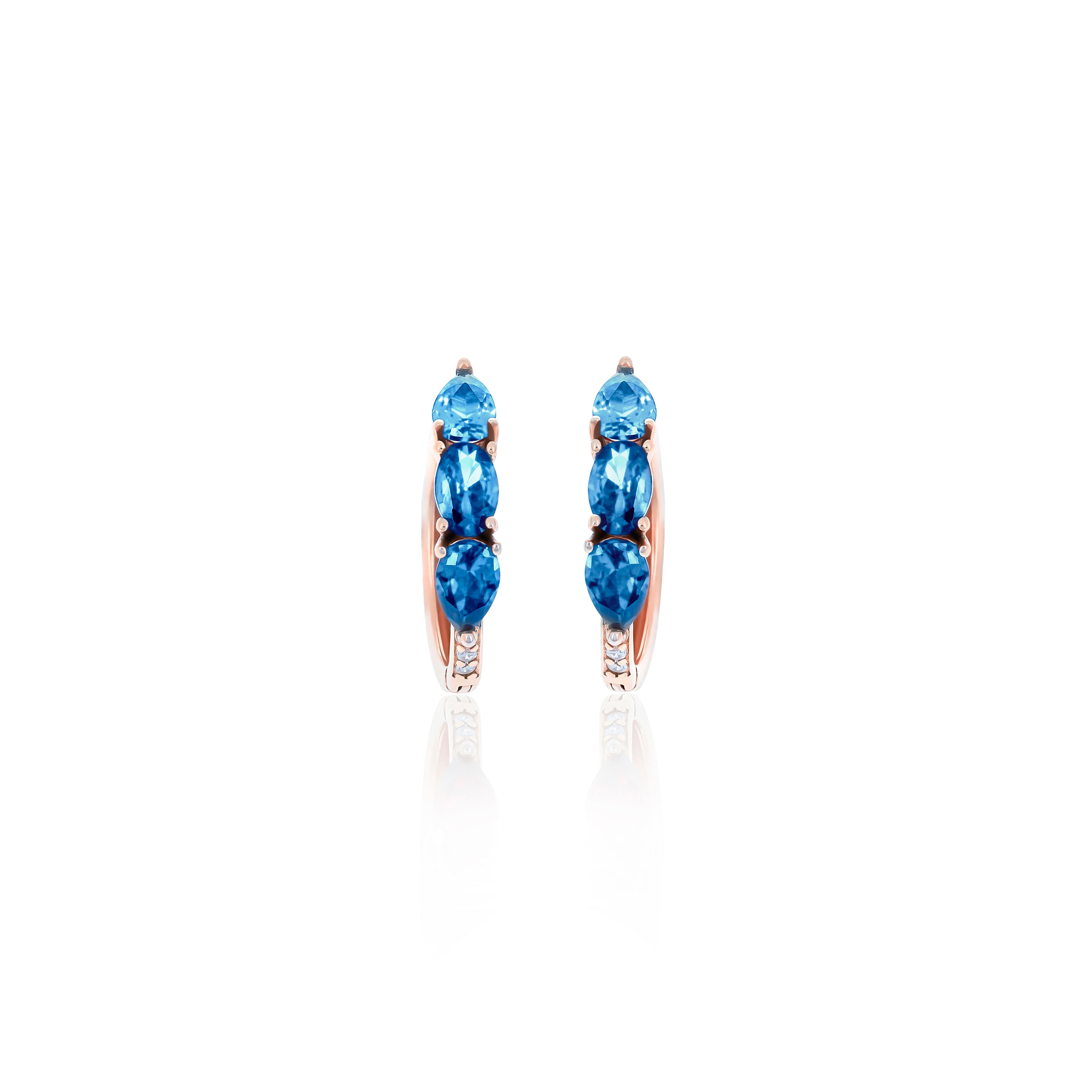 Hoop Birthstone Earrings- ER02