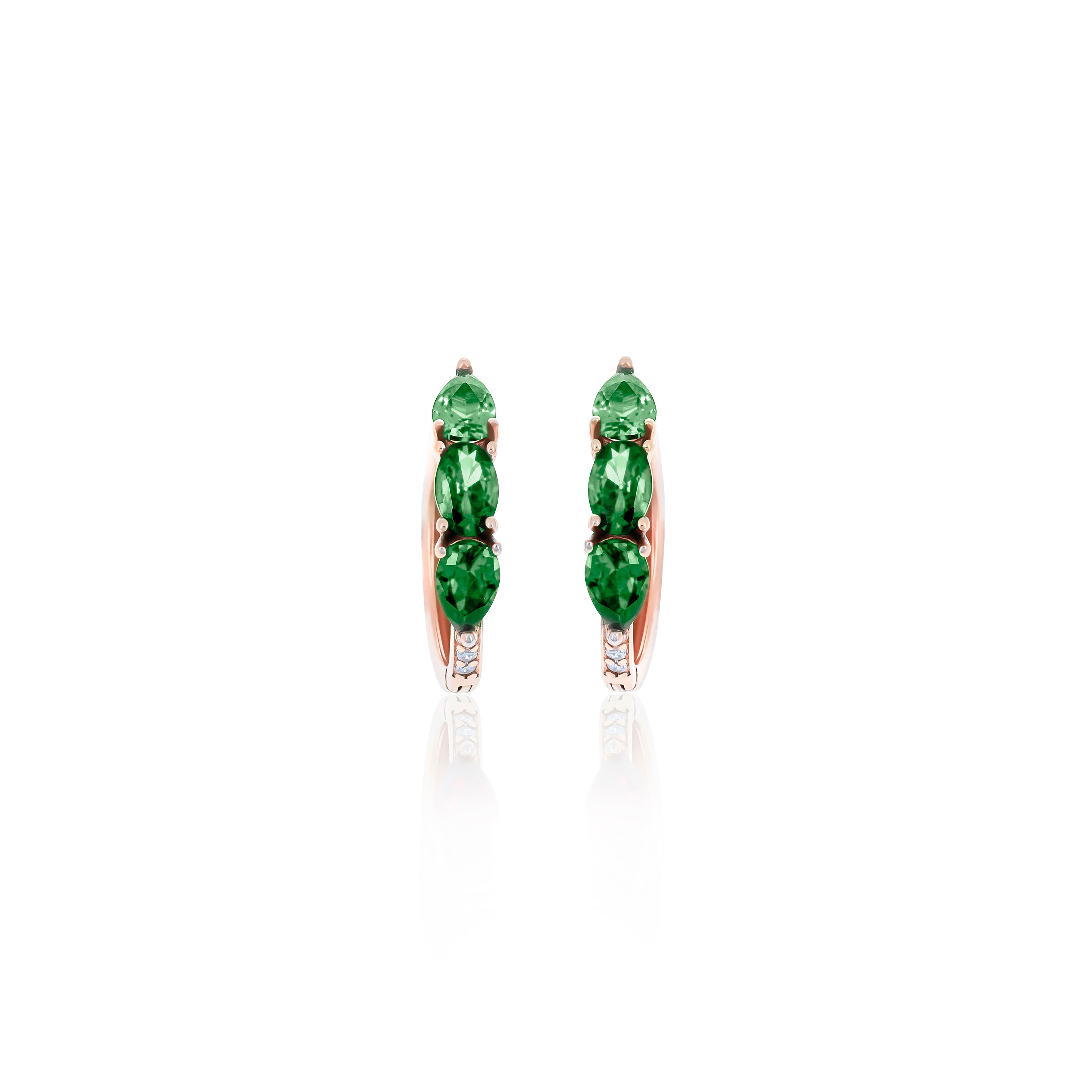 Hoop Birthstone Earrings- ER02
