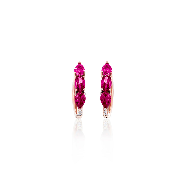 Hoop Birthstone Earrings- ER02