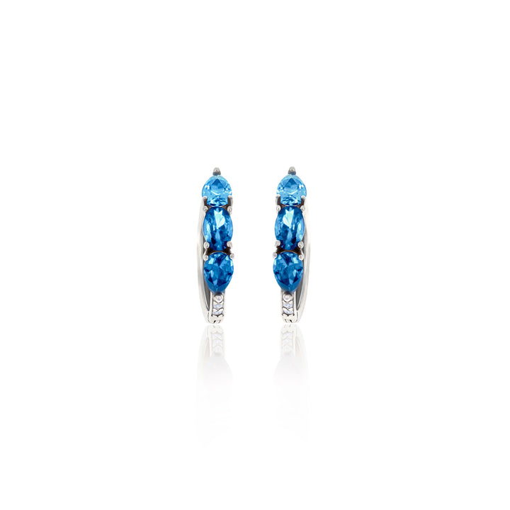 Hoop Birthstone Earrings- ER02