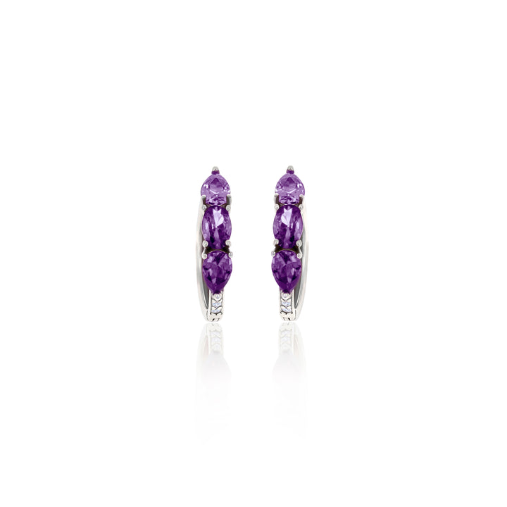 Hoop Birthstone Earrings- ER02