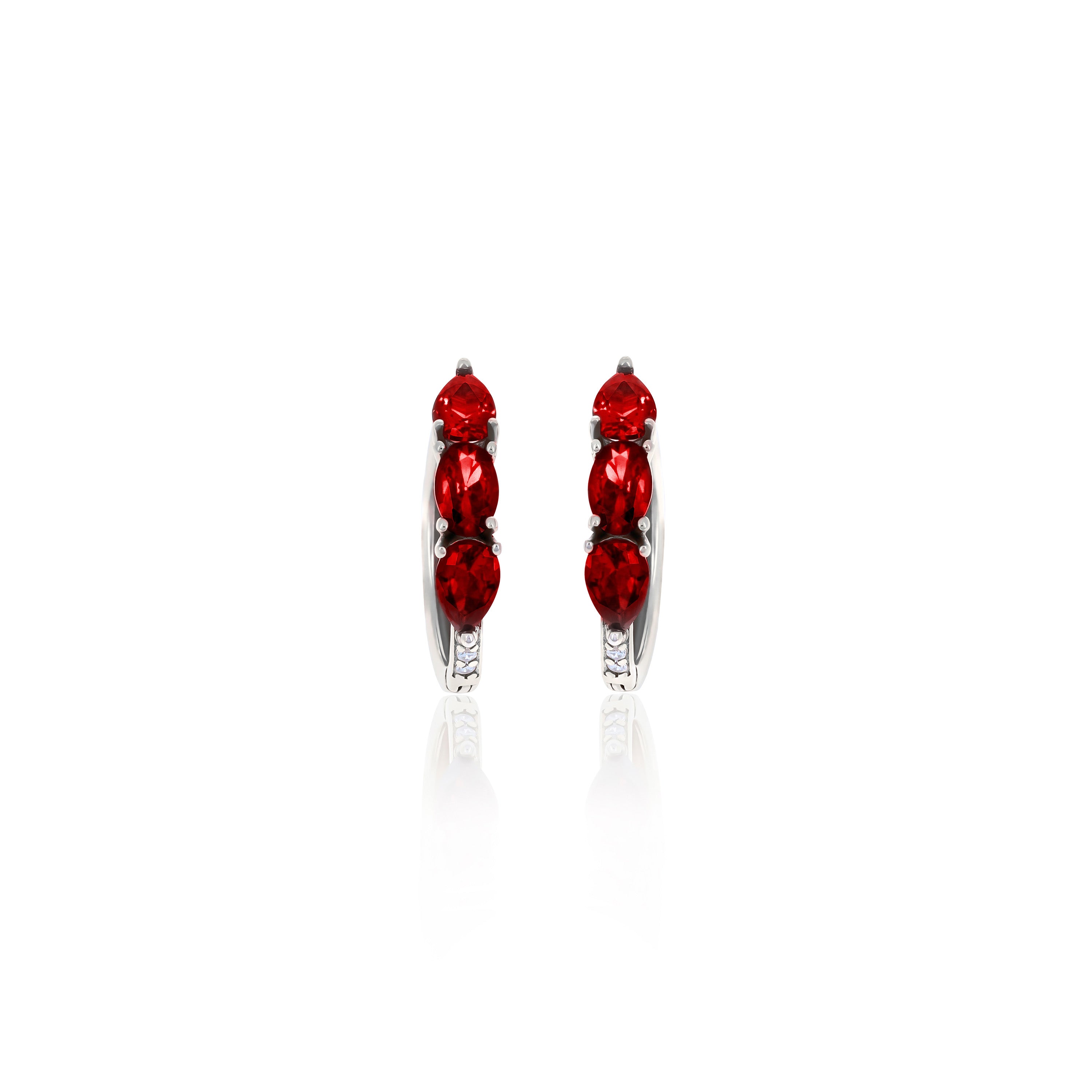 Hoop Birthstone Earrings- ER02