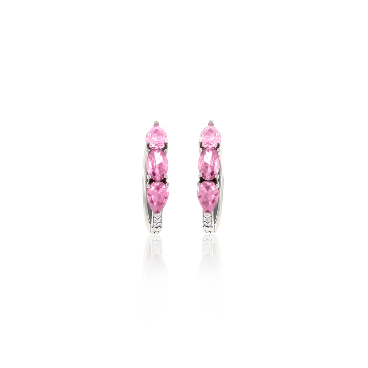 Hoop Birthstone Earrings- ER02